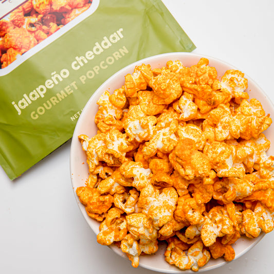 JalapeƱo Cheddar Popcorn