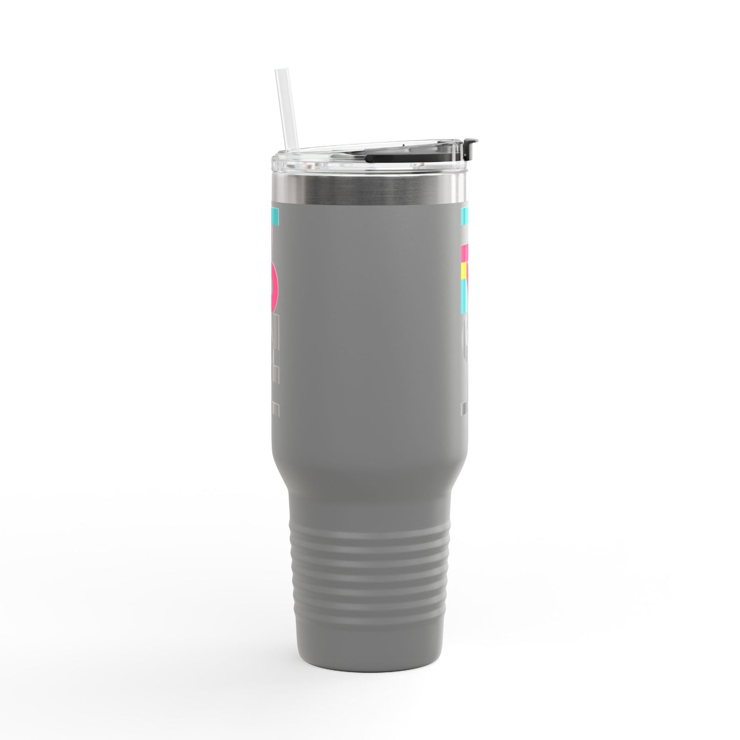 40oz Insulated Travel Mug — Colorful H2  Vertical Logo Tumbler