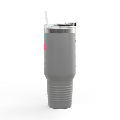 40oz Insulated Travel Mug — Colorful H2  Vertical Logo Tumbler