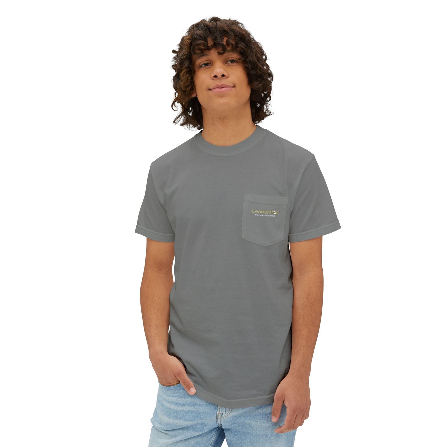Pocket T-Shirt — Minimal Garment-Dyed Tee with Subtle Chest Logo