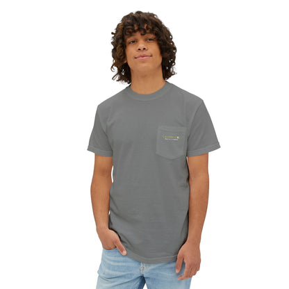 Pocket T-Shirt — Minimal Garment-Dyed Tee with Subtle Chest Logo