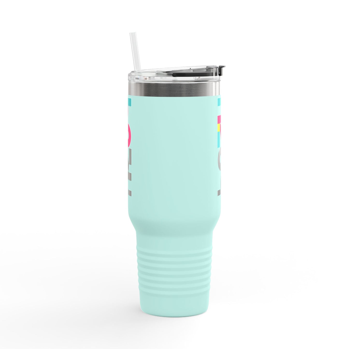 40oz Insulated Travel Mug — Colorful H2  Vertical Logo Tumbler