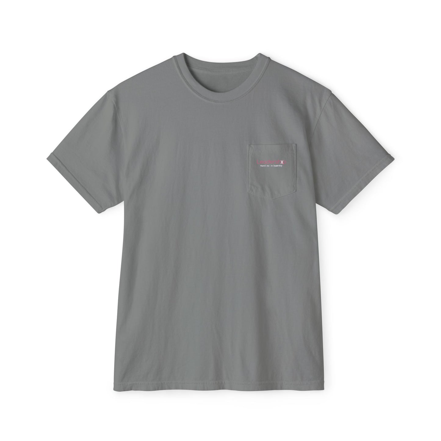 Pocket T-Shirt — Minimalist Gray Garment-Dyed Crew with Subtle Pocket Accent