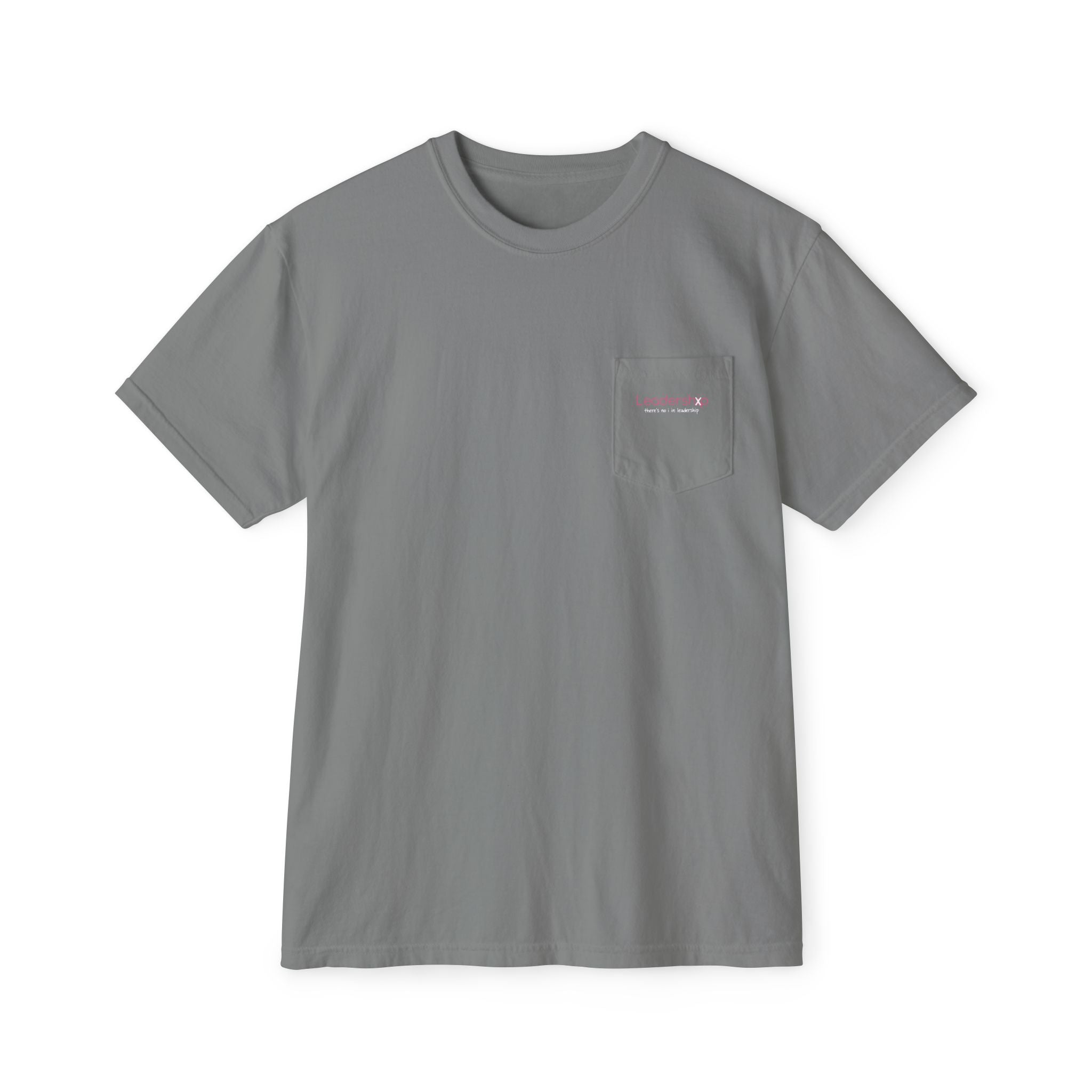 Pocket T-Shirt — Minimalist Gray Garment-Dyed Crew with Subtle Pocket Accent