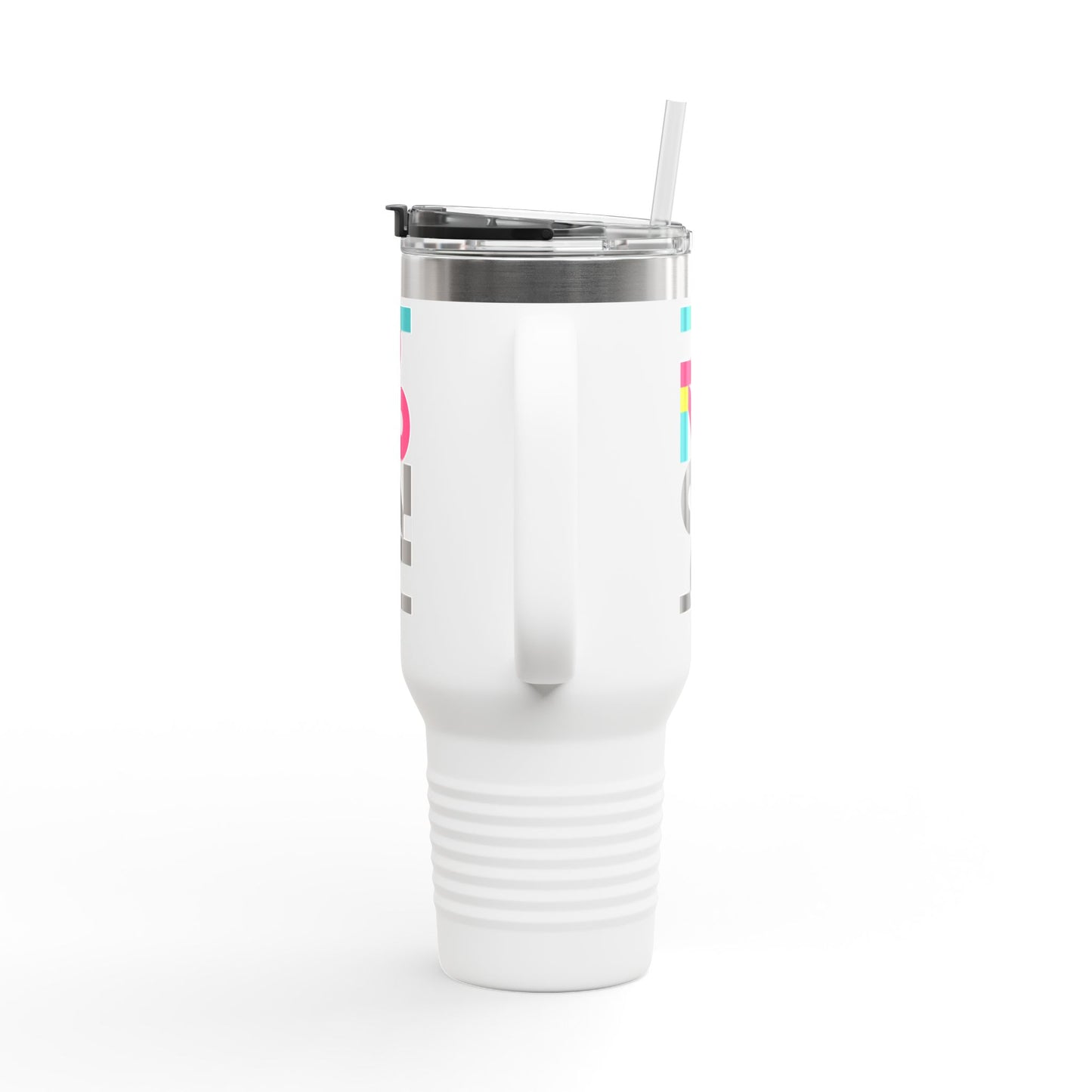 40oz Insulated Travel Mug — Colorful H2  Vertical Logo Tumbler