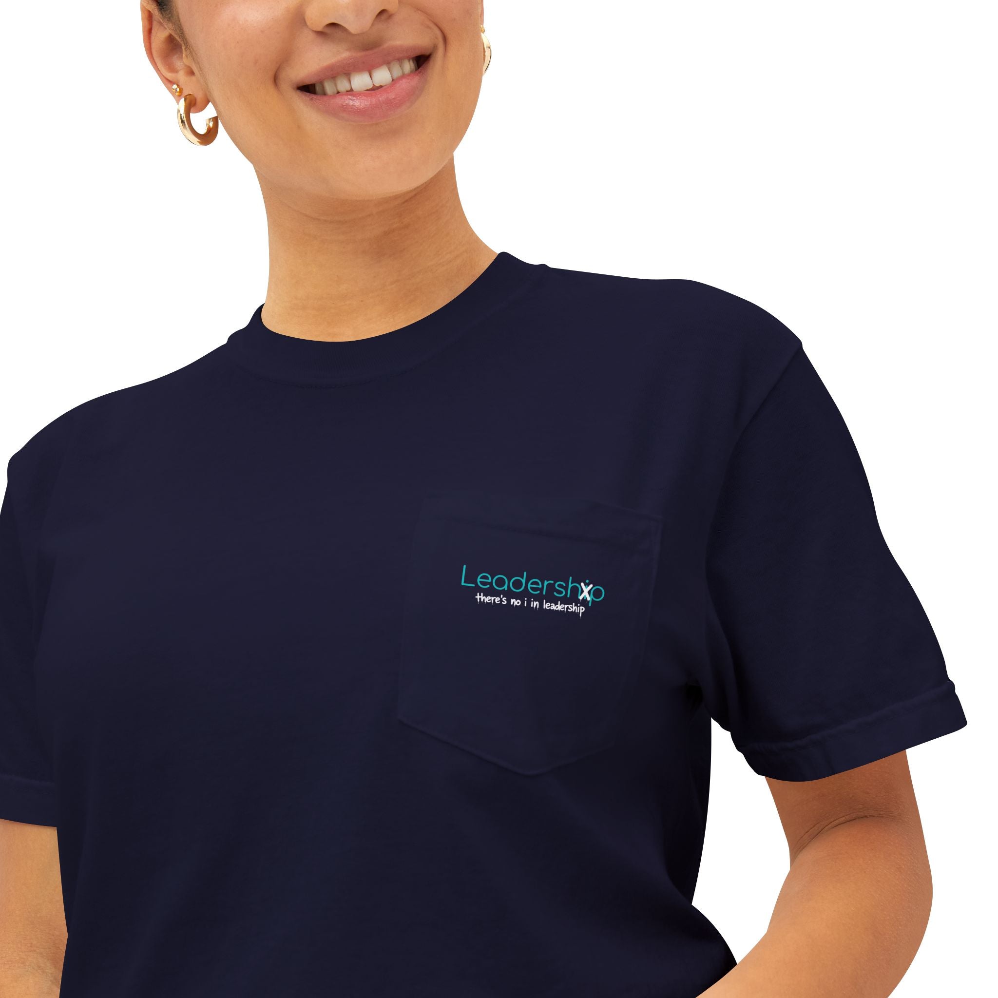Pocket T-Shirt — Minimal Subtle Logo Garment-Dyed Tee
