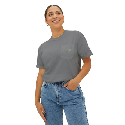 Pocket T-Shirt — Minimal Garment-Dyed Tee with Subtle Chest Logo