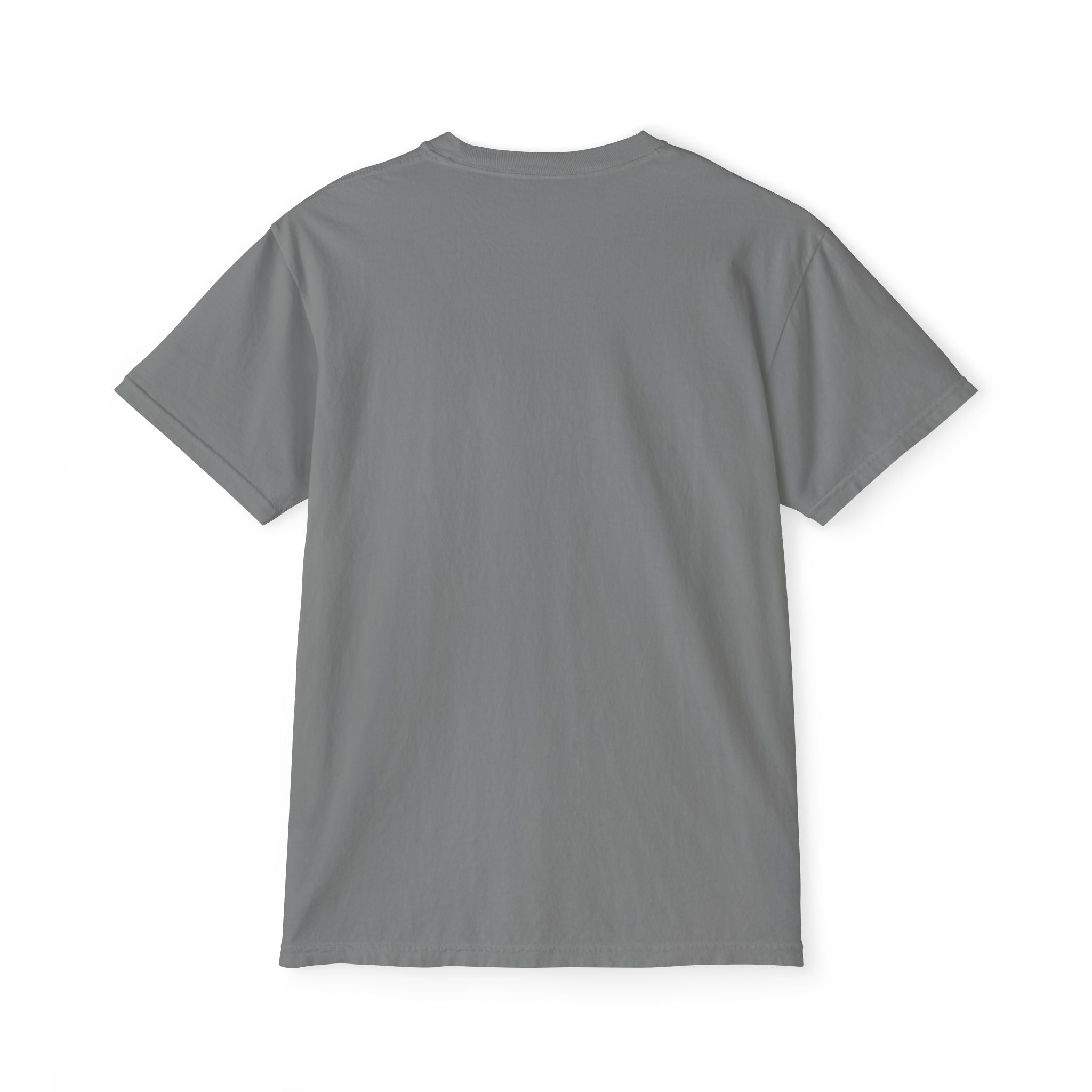 Pocket T-Shirt — Minimalist Gray Garment-Dyed Crew with Subtle Pocket Accent