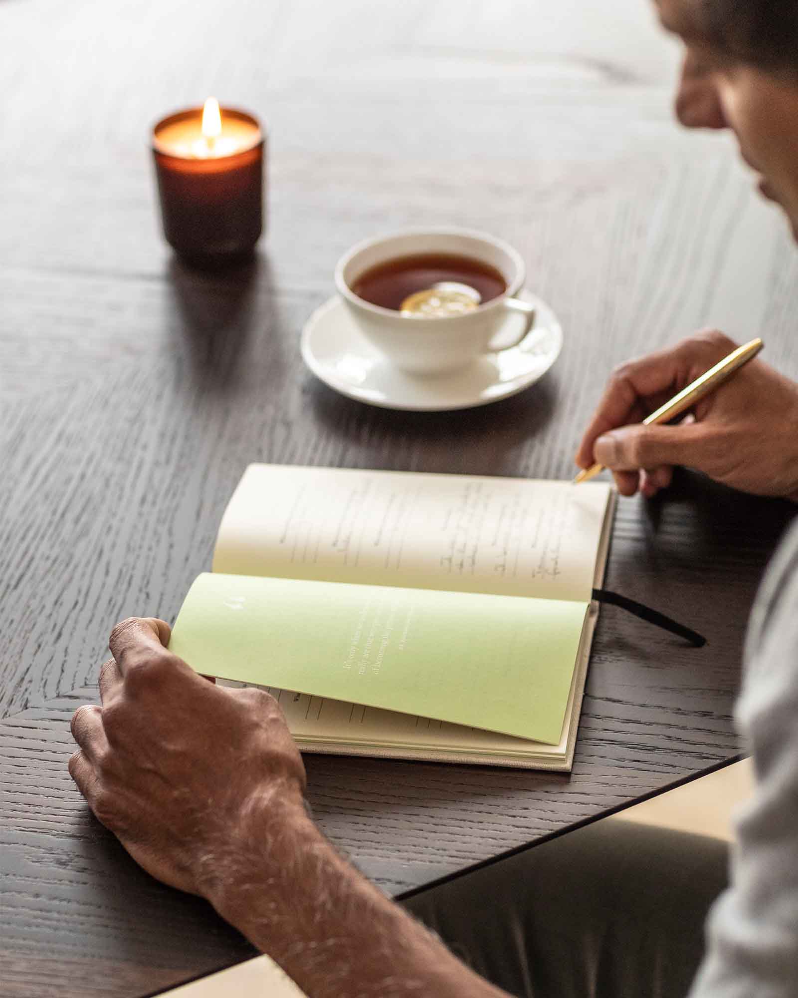The Three Question Journal - Linen