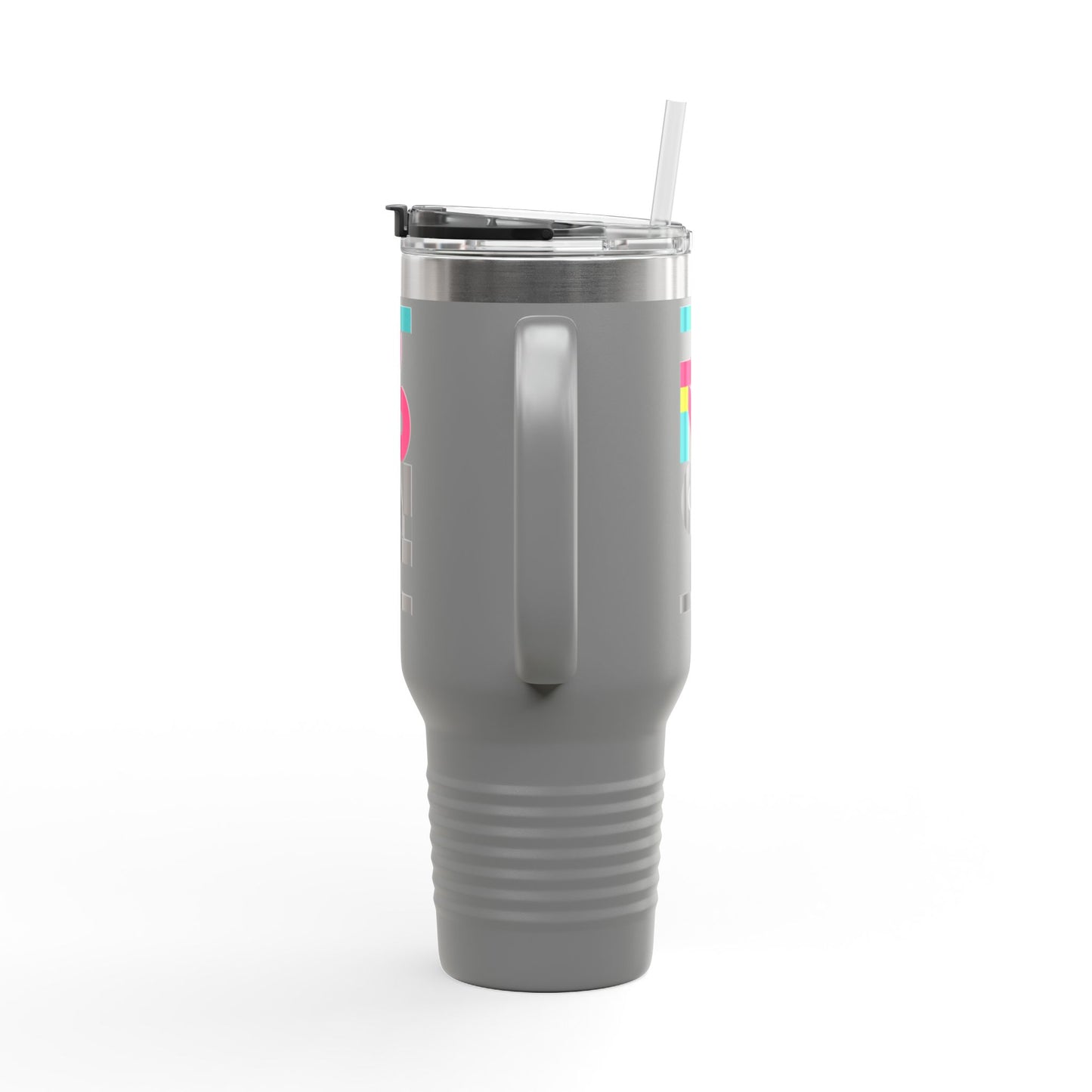40oz Insulated Travel Mug — Colorful H2  Vertical Logo Tumbler
