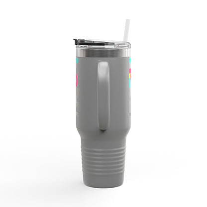 40oz Insulated Travel Mug — Colorful H2  Vertical Logo Tumbler