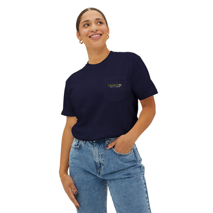 Pocket T-Shirt — Minimal Garment-Dyed Tee with Subtle Chest Logo