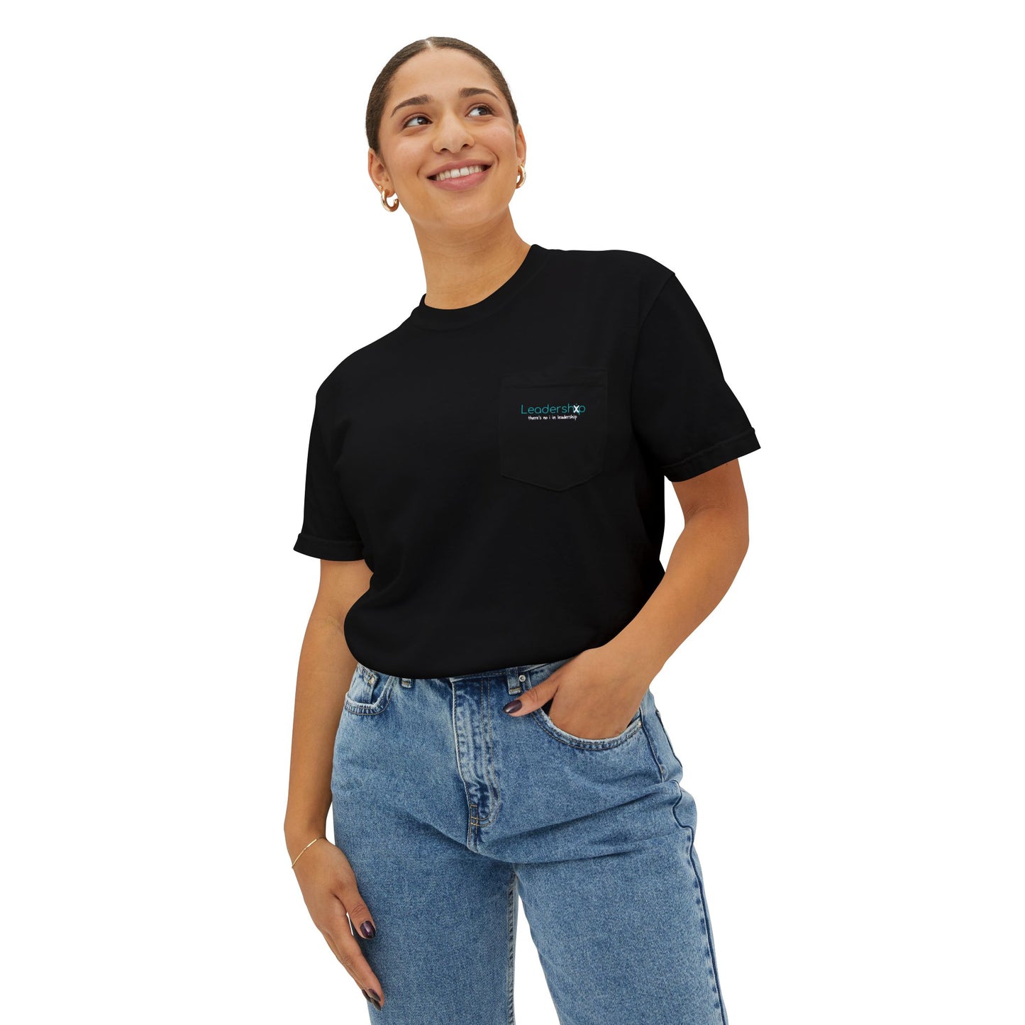 Pocket T-Shirt — Minimal Subtle Logo Garment-Dyed Tee