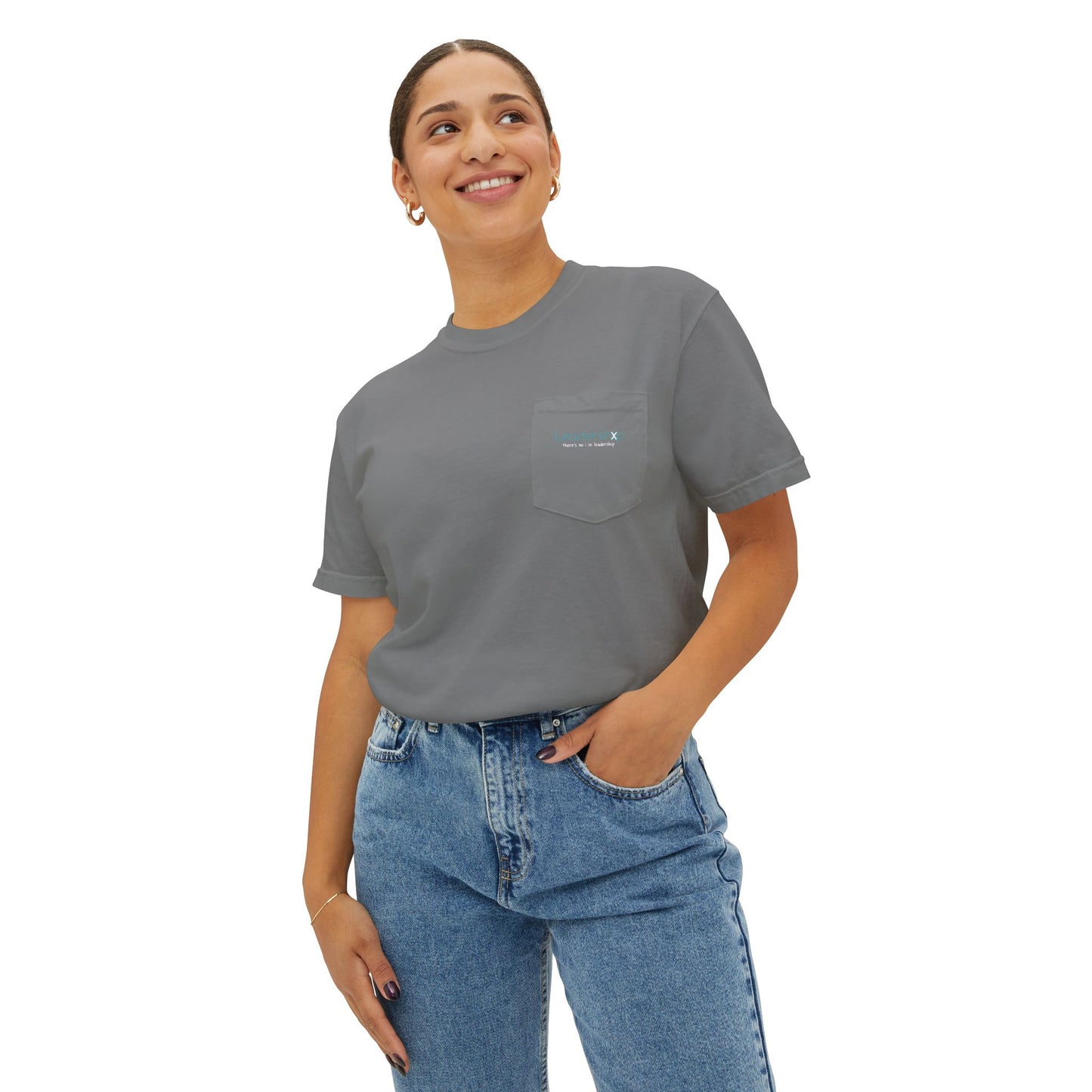 Pocket T-Shirt — Minimal Subtle Logo Garment-Dyed Tee