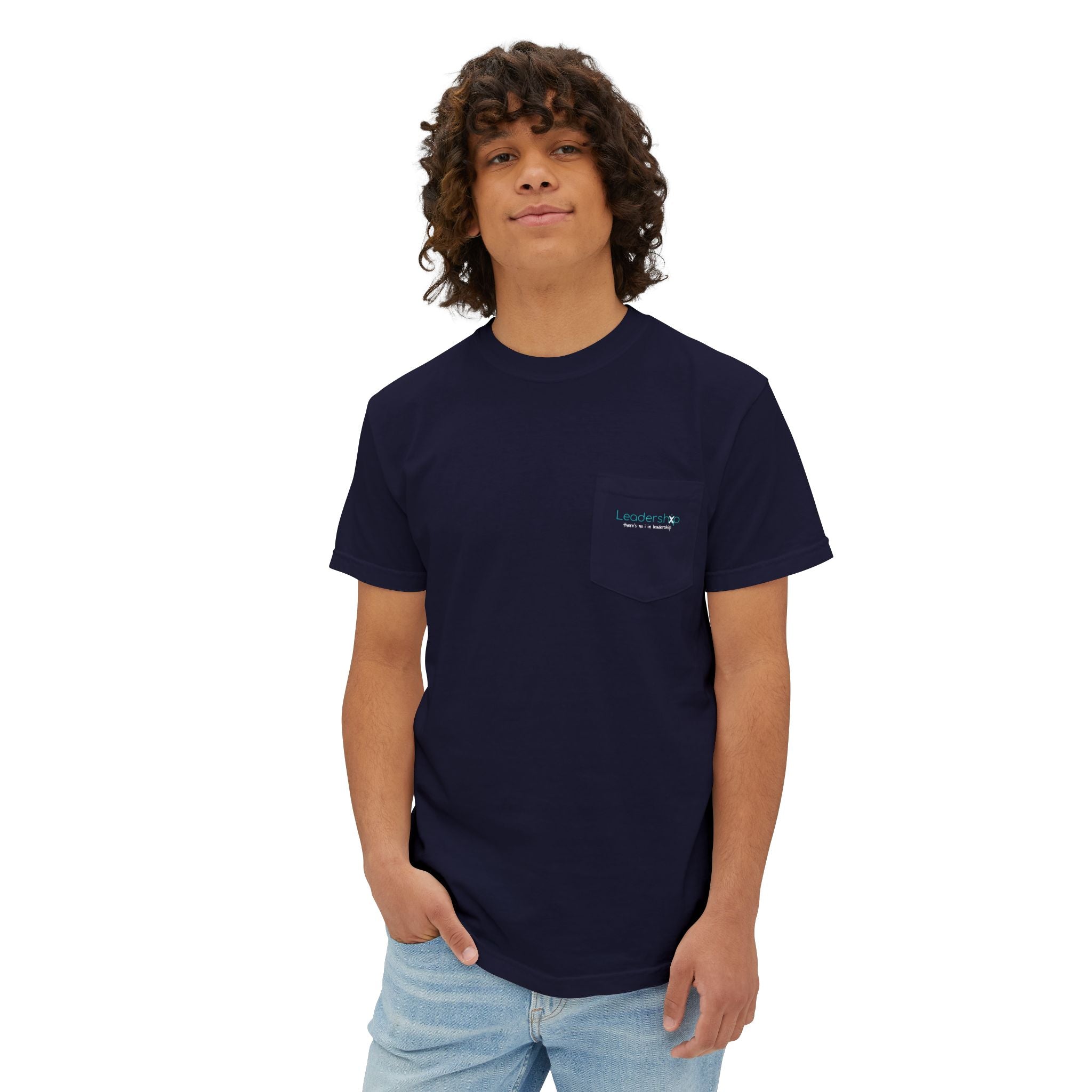 Pocket T-Shirt — Minimal Subtle Logo Garment-Dyed Tee