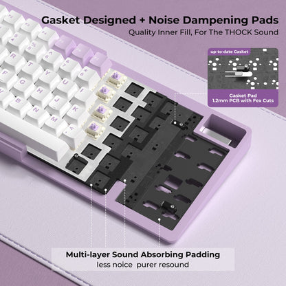 XVX K75 Pro 75% CNC Aluminum Wireless Mechanical Keyboard
