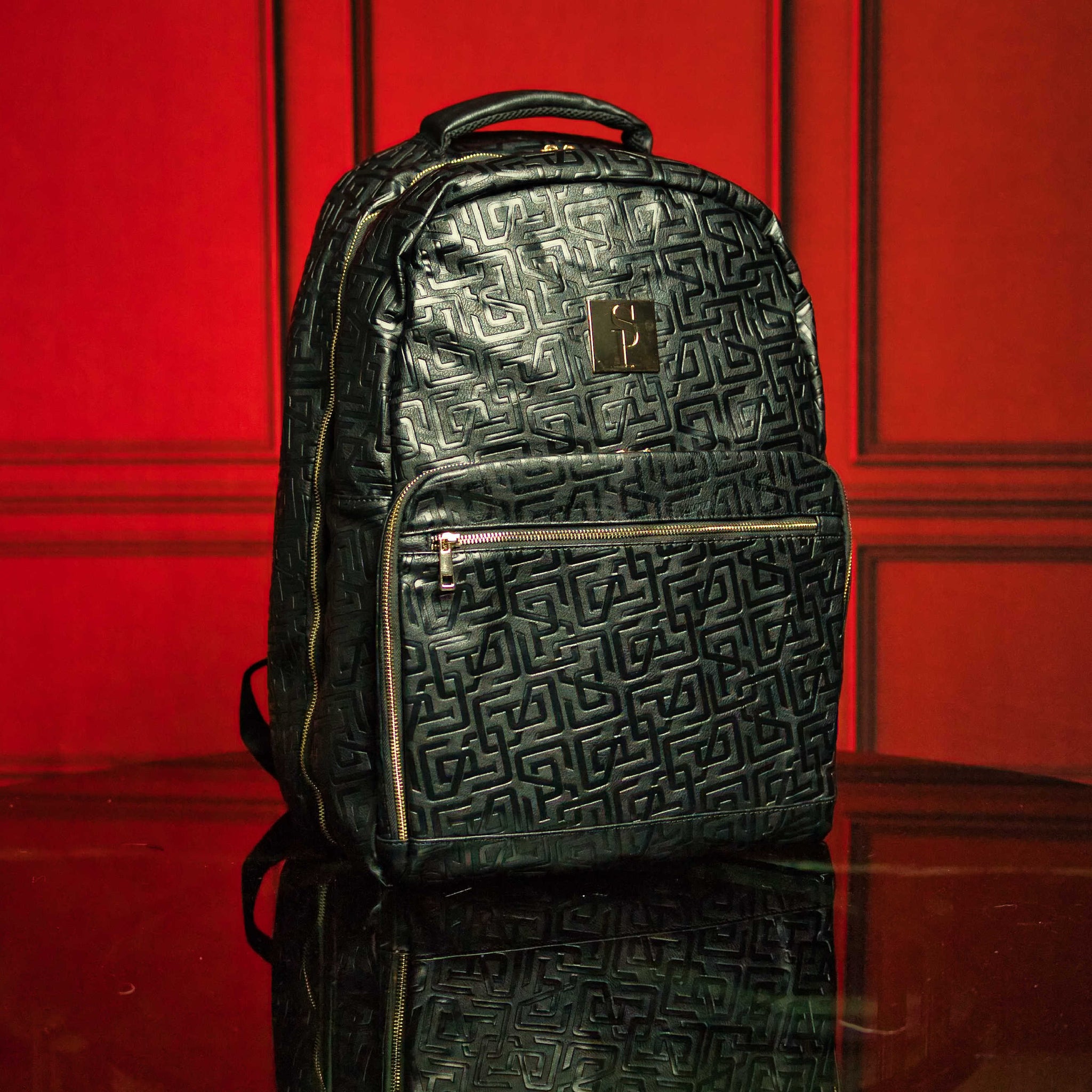 Monogram Leather 3 Bag Set (Signature Backpack, Commuter and Duffle Bag)